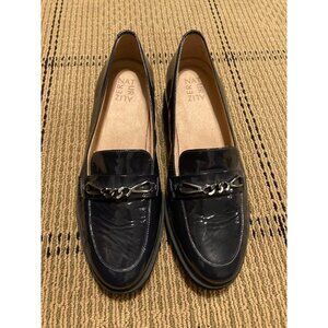 Naturalizer Black Patent Leather Wedge Loafers Size 9.5. NWOT